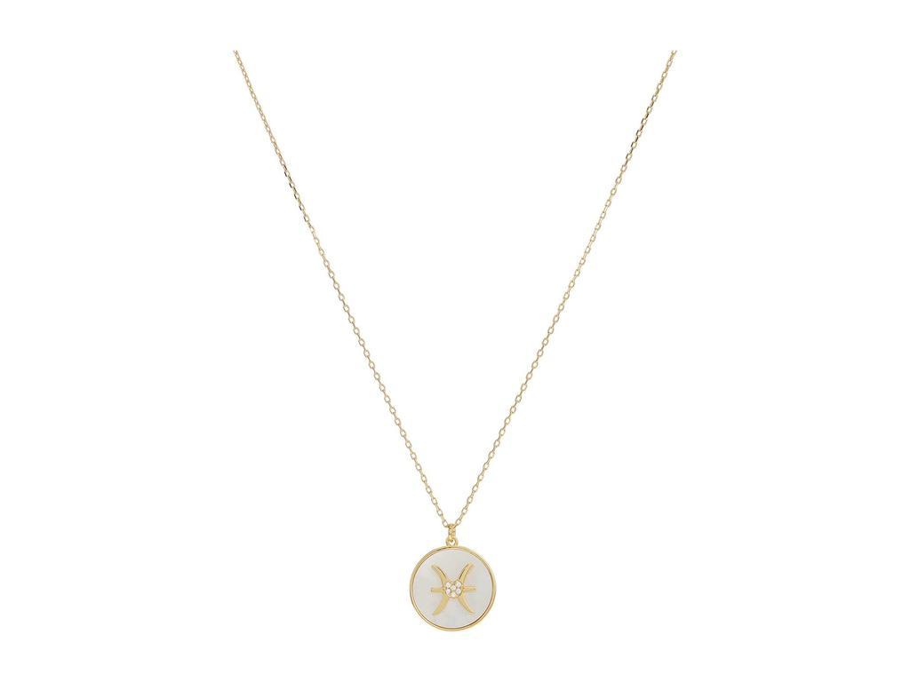 商品Kate Spade|In The Stars Mother-of-Pearl Pisces Pendant Necklace,价格¥559,第1张图片