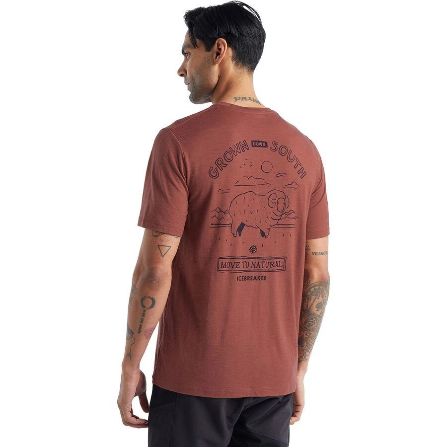 商品Icebreaker|Tech Lite II Grown Down South Short-Sleeve T-Shirt - Men's,价格¥384,第1张图片详细描述