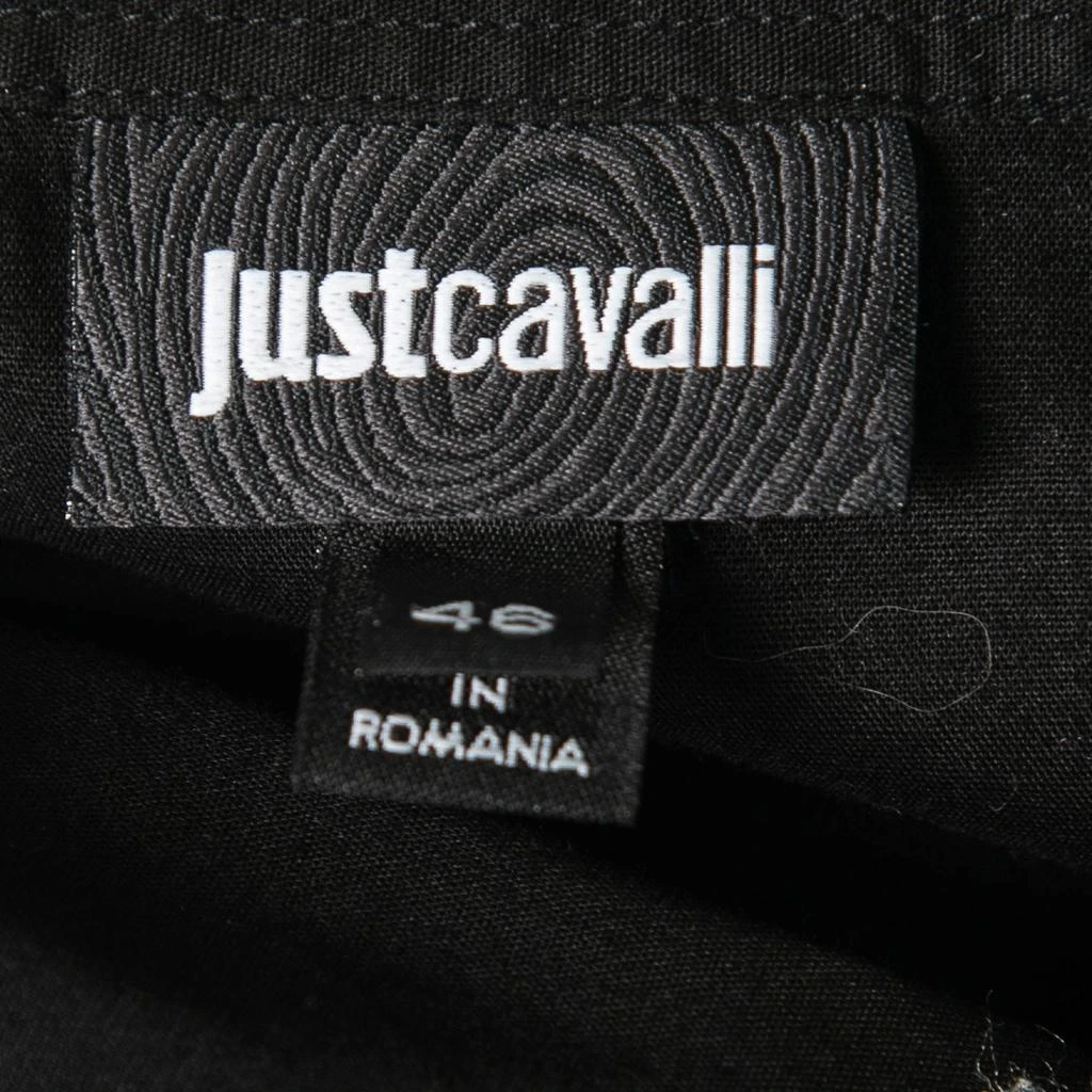 商品[二手商品] Just Cavalli|Just Cavalli Black Cotton Button Front Long-Sleeve Shirt S,价格¥805,第4张图片详细描述