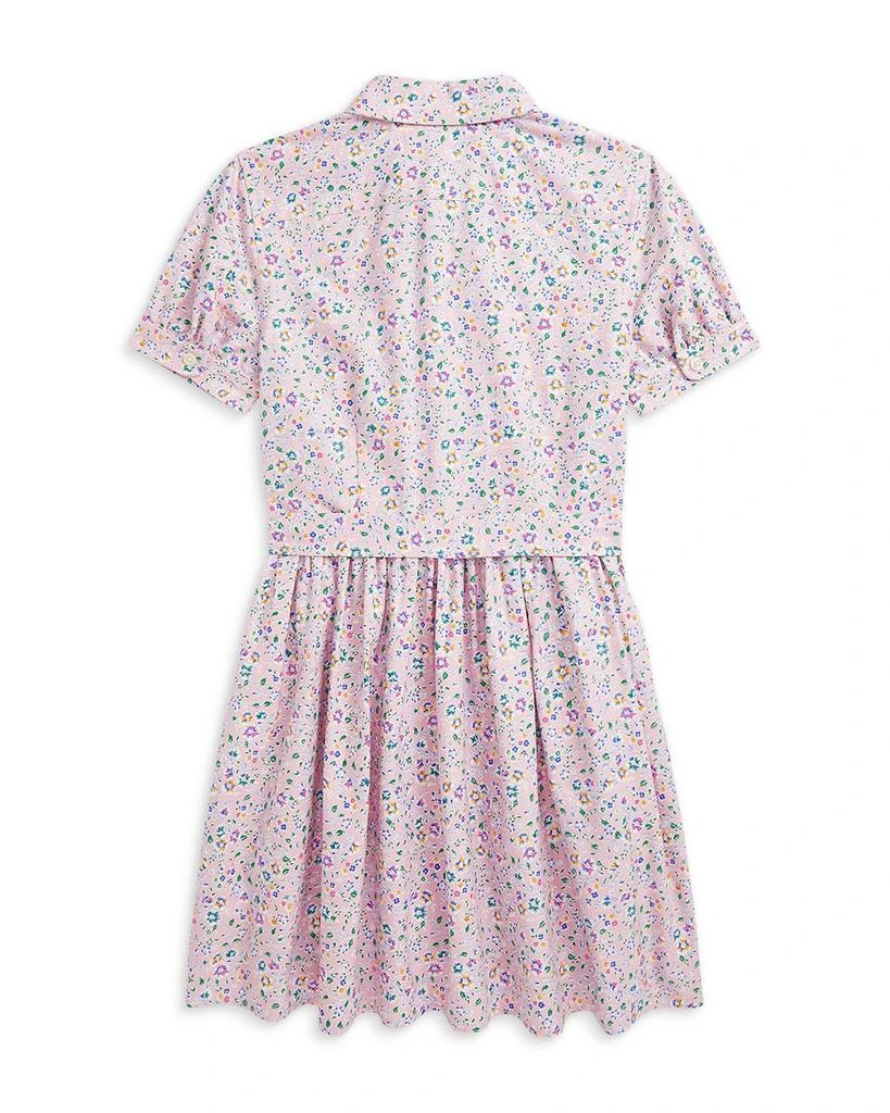 Girls' Belted Floral Cotton Oxford Dress - Little Kid, Big Kid 商品