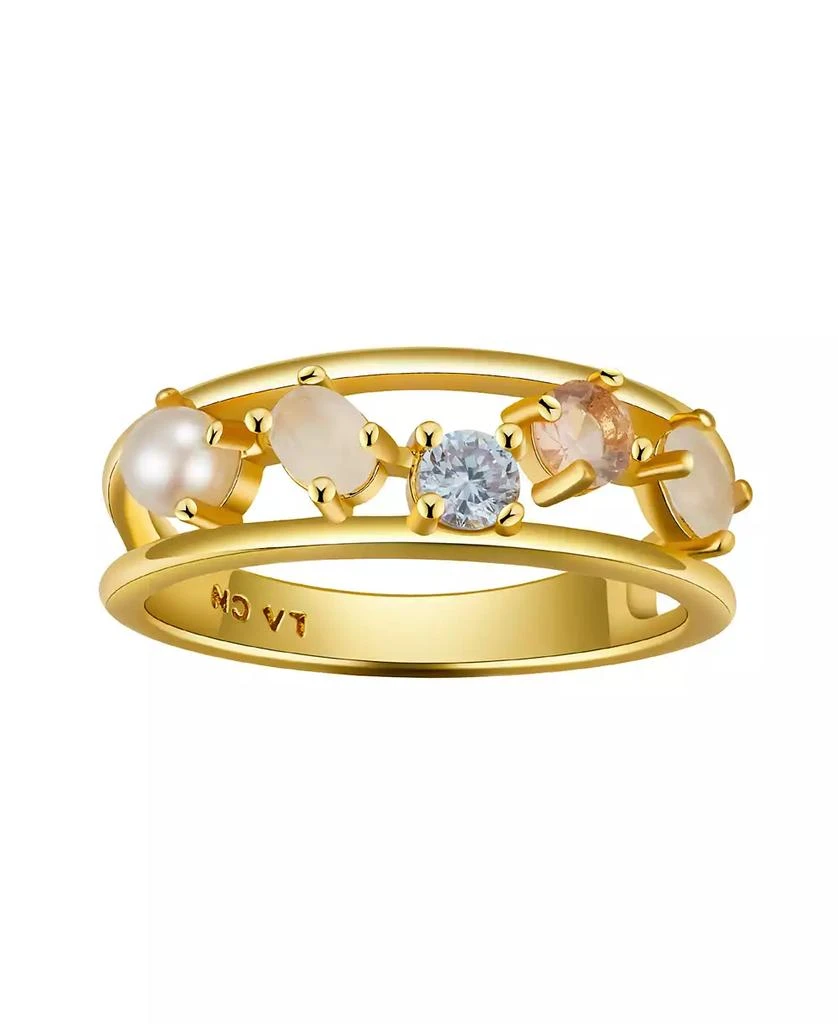 商品Unwritten|Cubic Zirconia, Faux Opal and Imitation Pearl Ring,价格¥135,第2张图片详细描述