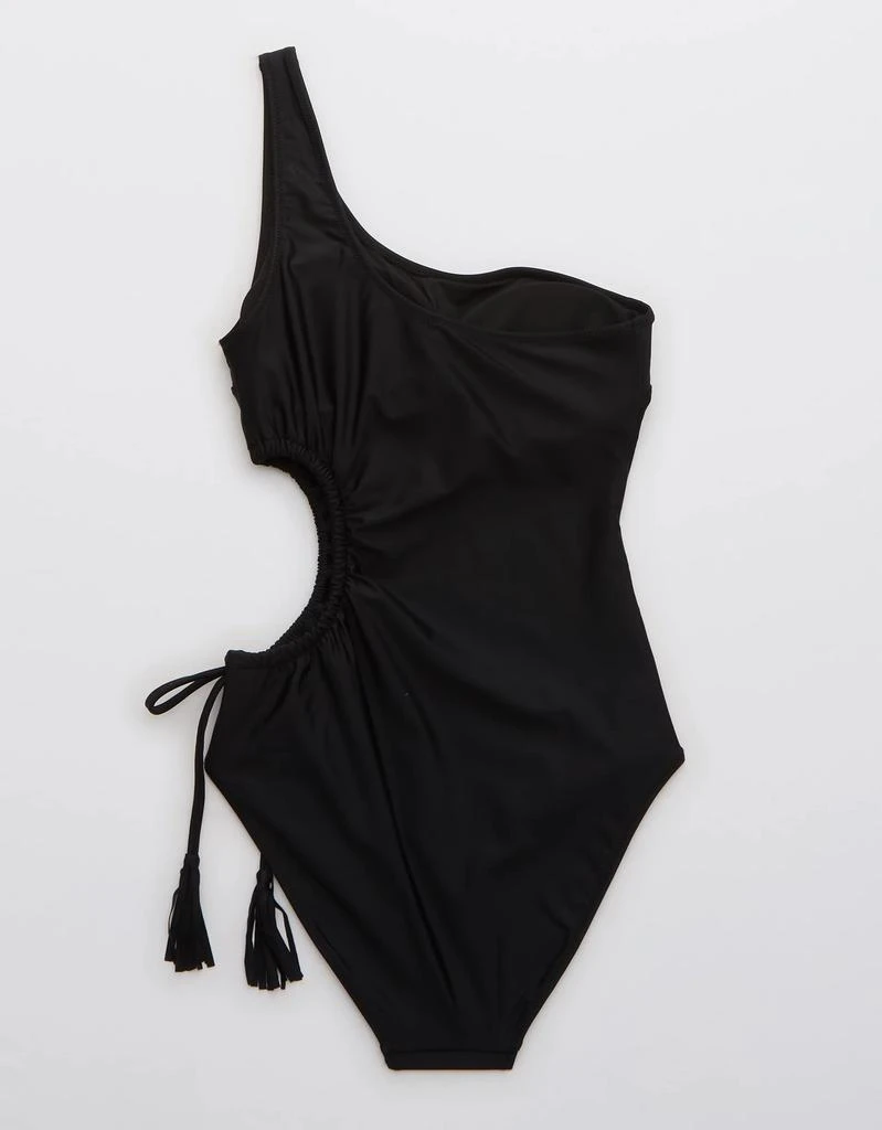 商品Aerie|Aerie Tassel Cut Out Asymmetrical One Piece Swimsuit,价格¥166,第5张图片详细描述