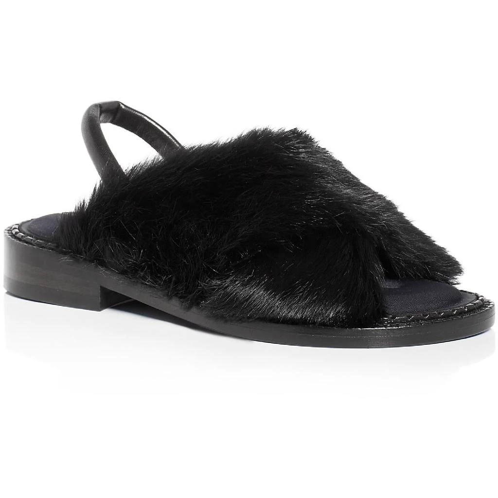 商品ROBERT CLERGERIE|Robert Clergerie Womens Bloss Real Fur Slip On Slide Sandals,价格¥366,第1张图片