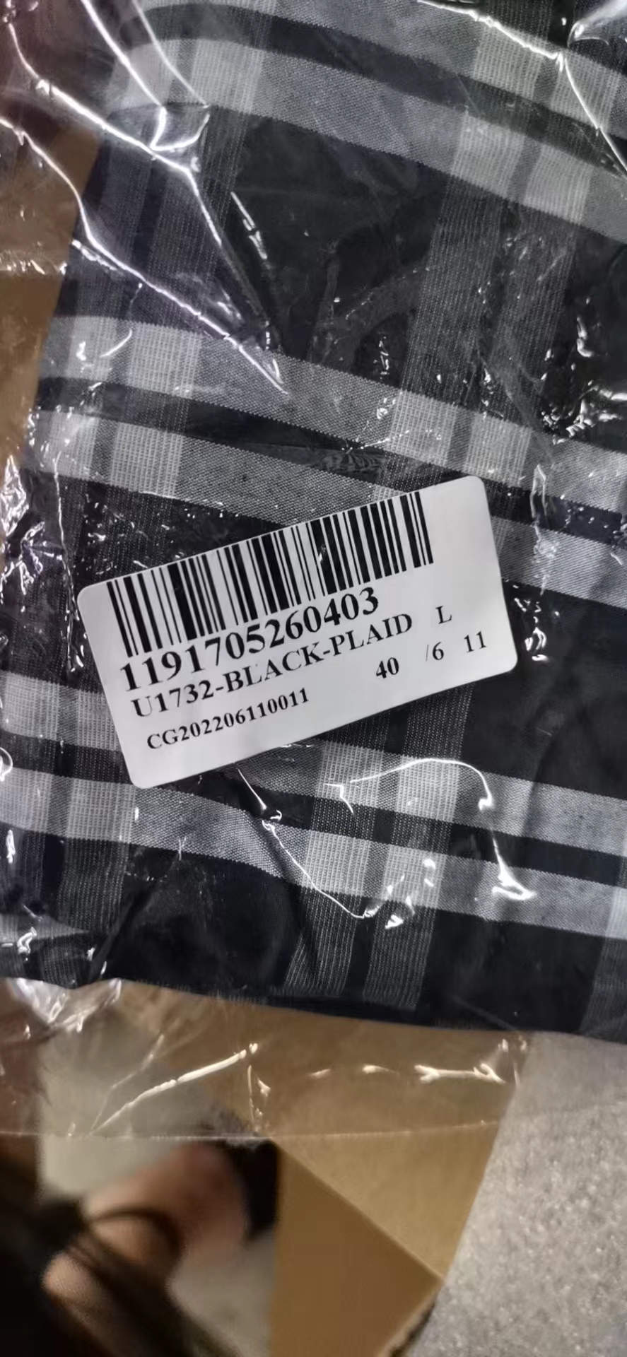 Calvin Klein 卡尔文 克莱恩 格纹棉男士经典格子平角短裤 U1732-BLACK-PLAID商品第2张图片规格展示