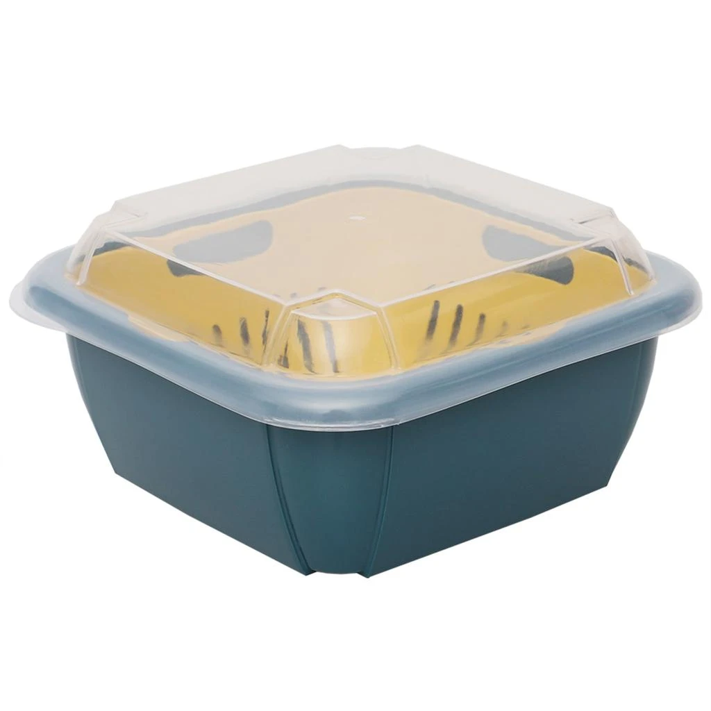 商品Home Basics|Home Basics Plastic Container with Strainer Basket and Clear Lid, Multi-Color,价格¥107,第5张图片详细描述