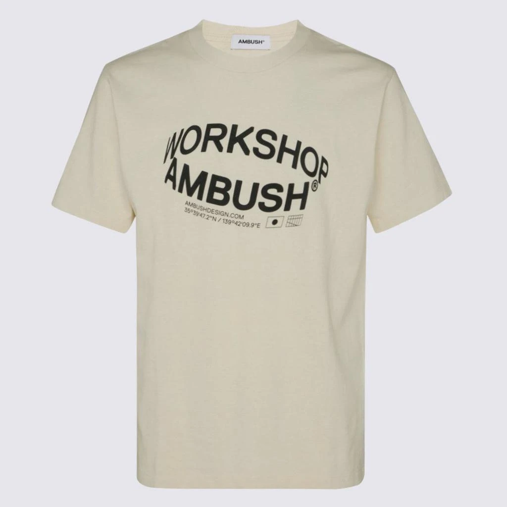 商品Ambush|AMBUSH OFF-WHITE COTTON T-SHIRT,价格¥946,第1张图片