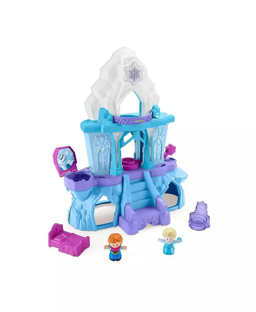 商品Fisher Price|Disney Frozen Toy, Fisher-Price Little People Playset with Anna & Elsa Figures, Elsa’s Enchanted Lights Palace,价格¥292,第1张图片