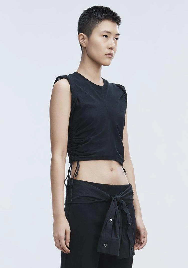 商品Alexander Wang|RUCHED CROP TOP ,价格¥528,第5张图片详细描述