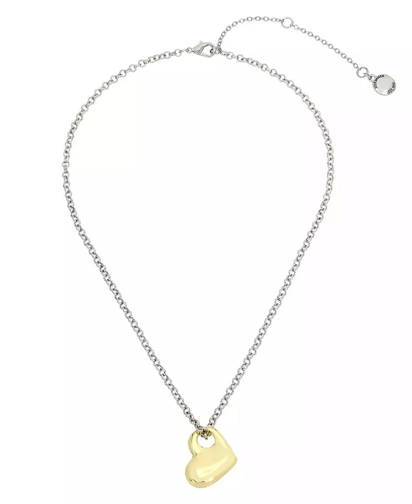 商品Steve Madden|Two-tone Puffy Heart Pendant Necklace,价格¥114,第1张图片