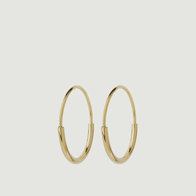 商品Maria Black|Delicate 18 Hoop Earrings Gold MARIA BLACK,价格¥490,第1张图片