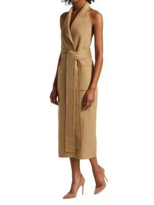 商品Michael Kors|Belted Halter Wrap Dress,价格¥2592,第3张图片详细描述