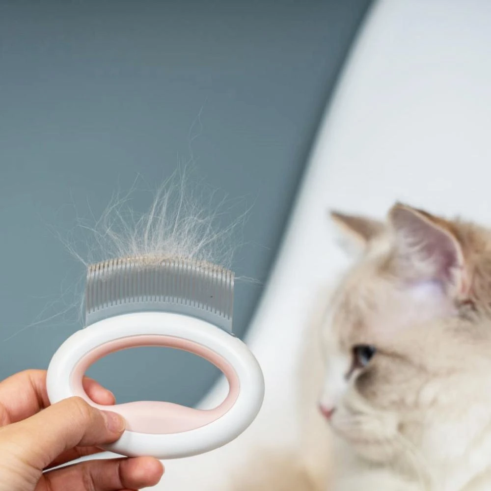 商品Pet Life|'Knuckler' Handheld Travel Flexible Grooming Pet Rake Comb,价格¥135,第4张图片详细描述