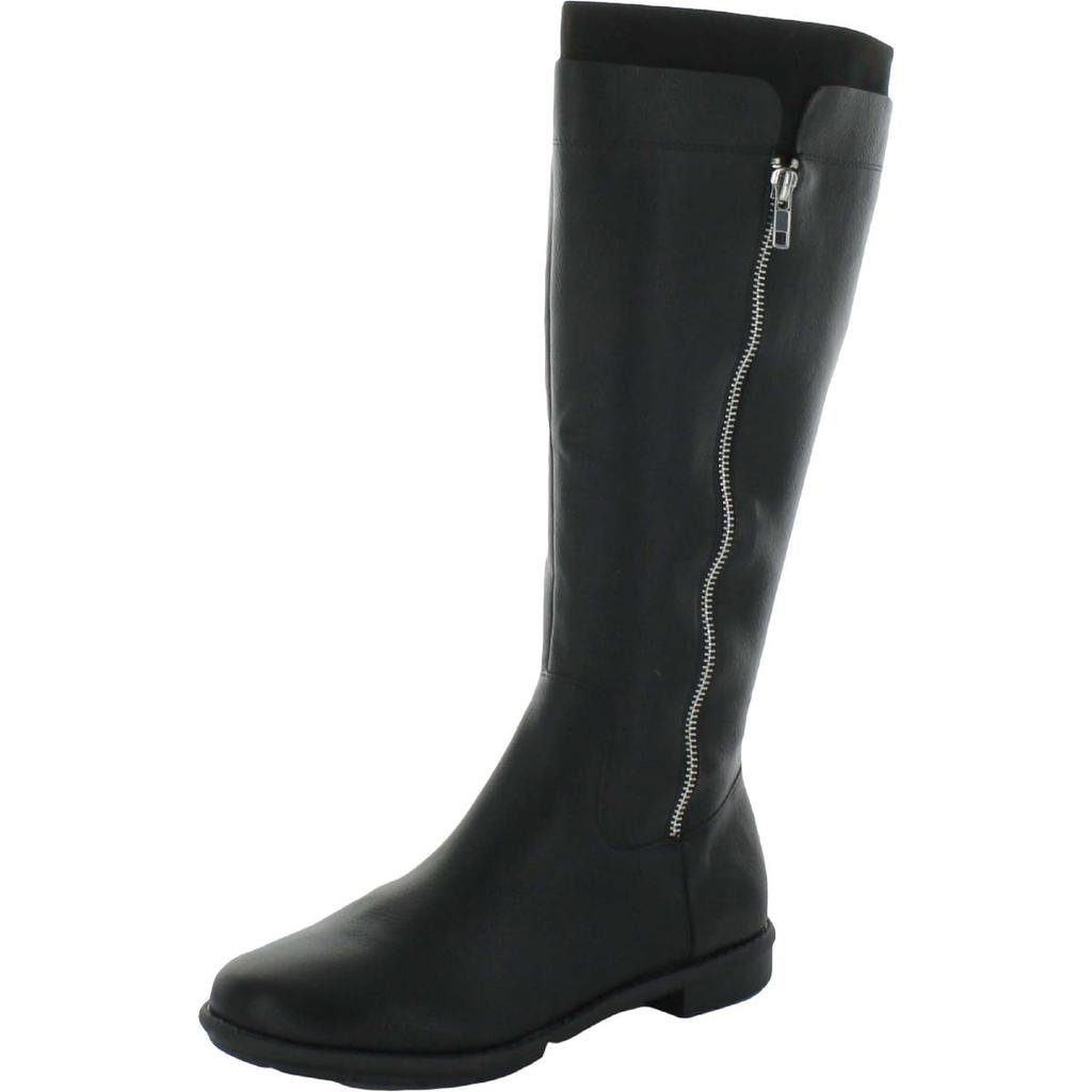 Style & Co. Womens Olliee Faux Leather Wide Calf Knee-High Boots商品第2张图片规格展示