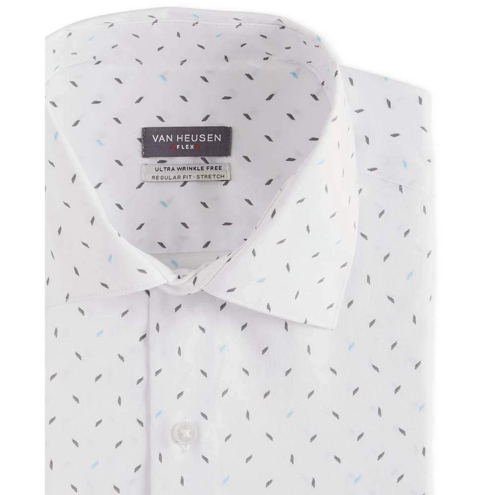 商品Van Heusen|Men's Flex Classic/Regular-Fit Wrinkle-Free Performance Stretch Printed Dress Shirt,价格¥181,第2张图片详细描述