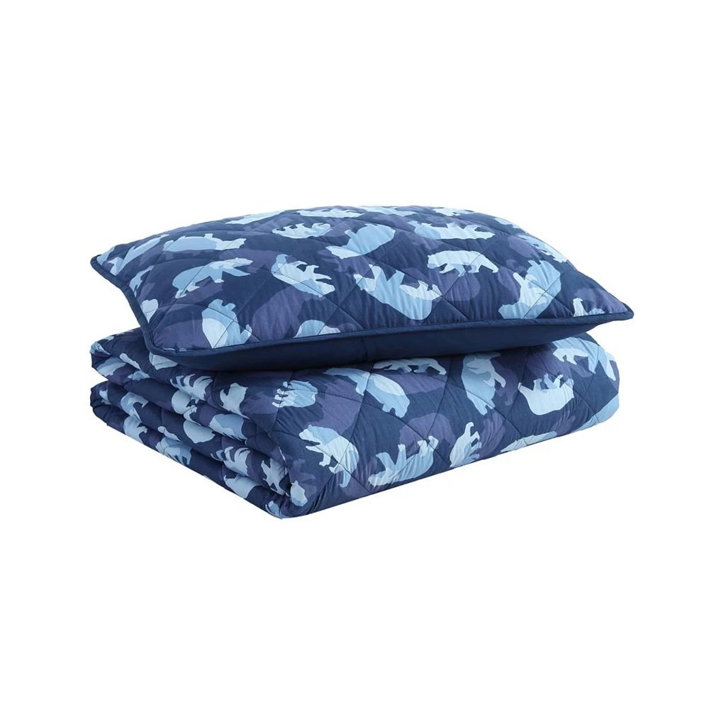 商品Eddie Bauer|CLOSEOUT! Camp Camo Bear Reversible 3 Piece Quilt Set, Full/Queen,价格¥1045,第4张图片详细描述