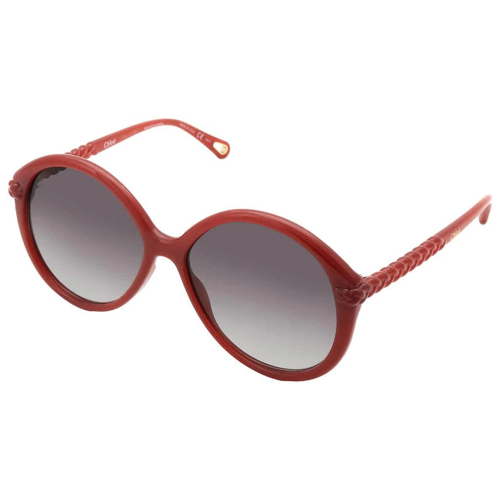 商品Chloé|Grey Gradient Round Ladies Sunglasses CH0002S 004 58,价格¥772,第3张图片详细描述