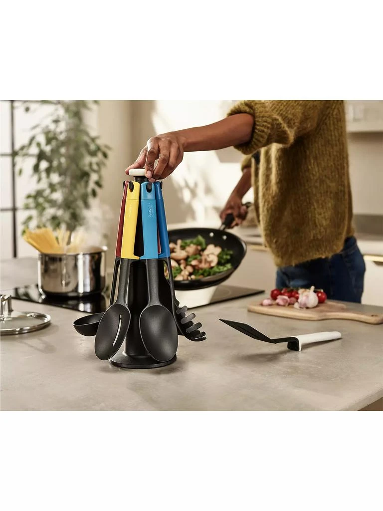 商品Joseph Joseph|Elevate Carousel 6-Piece Kitchen Utensil Set & Stand,价格¥448,第2张图片详细描述