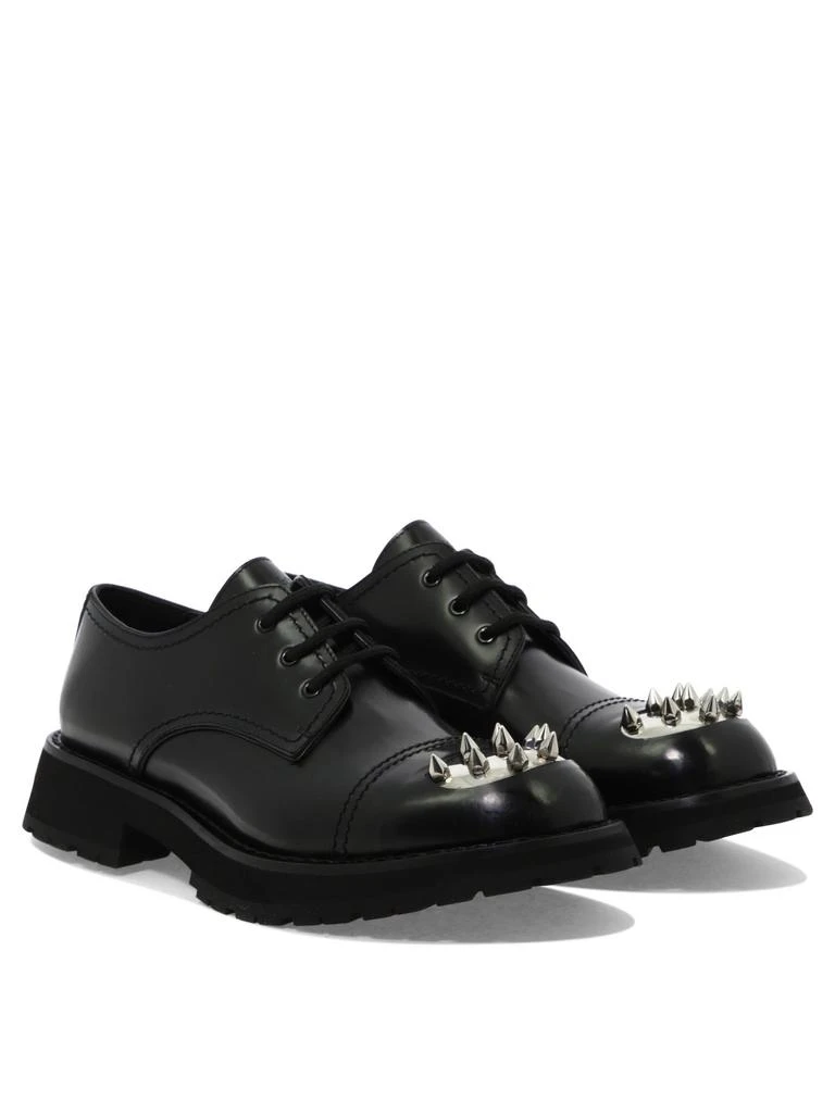 商品Alexander McQueen|Alexander mcqueen men's black other materials lace up shoes,价格¥7145,第2张图片详细描述