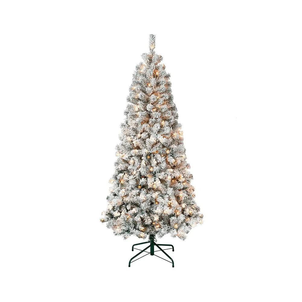 商品National Tree Company|First Traditions 6' Acacia Flocked Tree with Clear Lights,价格¥1578,第1张图片