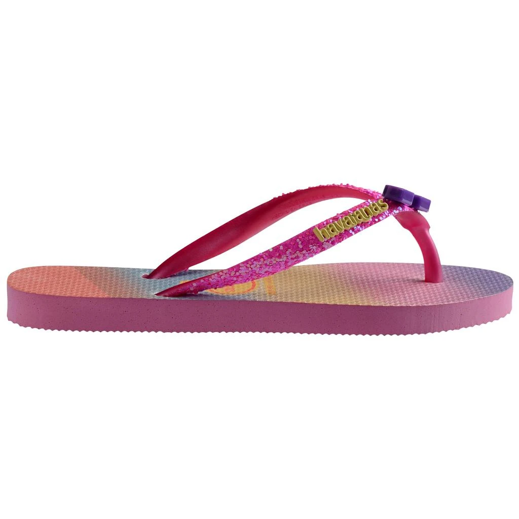 商品Havaianas|Slim Glitter II Flip Flop Sandal (Toddler/Little Kid/Big Kid),价格¥225,第3张图片详细描述