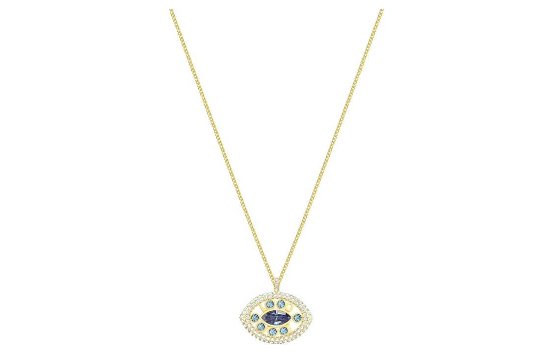 商品[国内直发] Swarovski|施华洛世奇 恶魔之眼镀金水晶项链 女款 金色,价格¥788,第3张图片详细描述