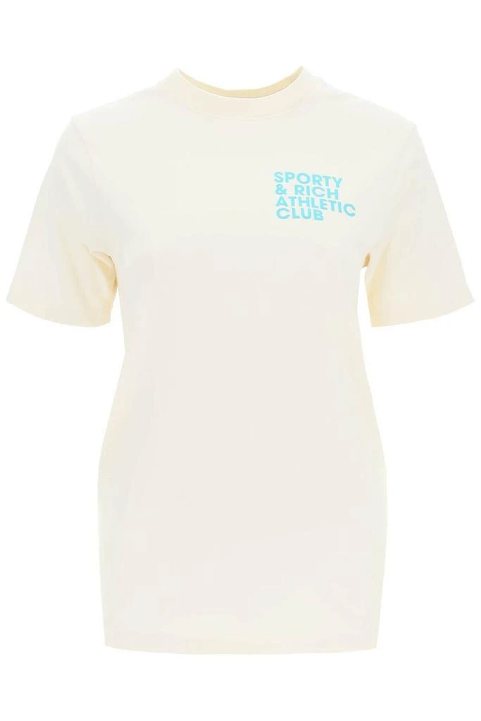 商品Sporty & Rich|Sporty & Rich Slogan Printed Crewneck T-Shirt,价格¥215,第1张图片