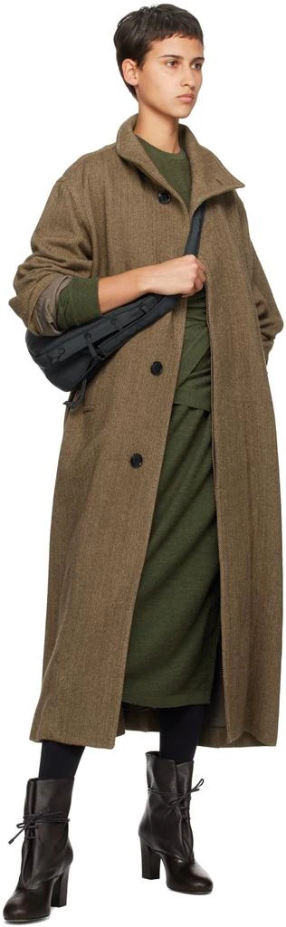 商品Lemaire|Brown Belted Coat,价格¥23321,第4张图片详细描述