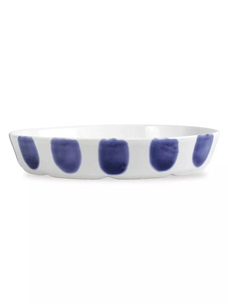商品Vietri|Santorini Dot Earthenware Oval Baker,价格¥443,第1张图片