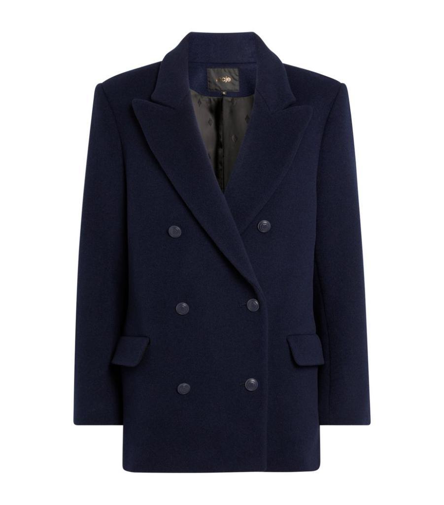 商品Maje|Wool-Blend Blazer Coat,价格¥3951,第1张图片