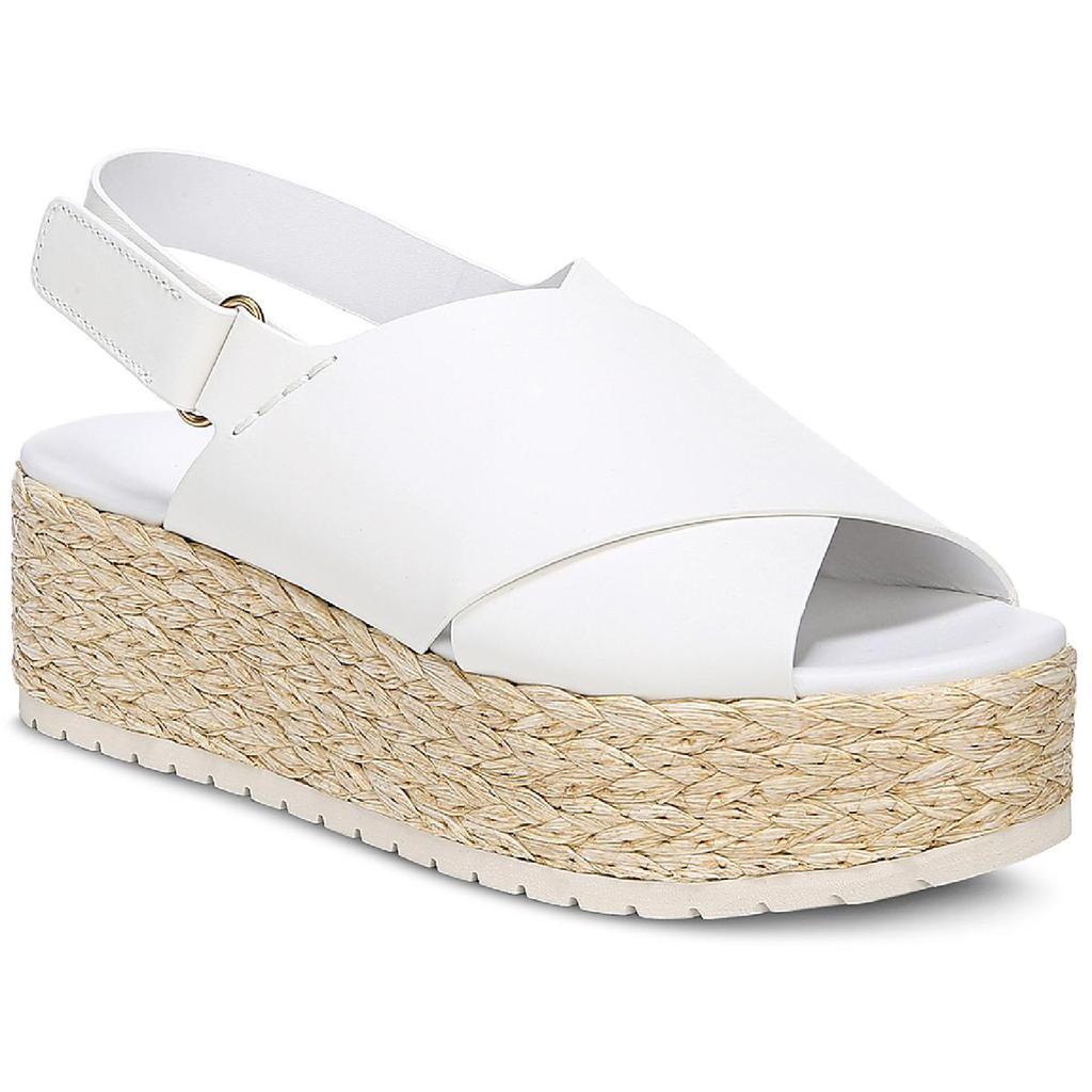 商品Vince|Vince Womens Jesson Leather Slip On Flatform Sandals,价格¥831,第1张图片