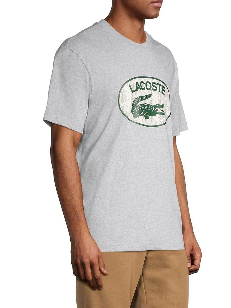 商品Lacoste|Regular-Fit Branded Monogram Print T-Shirt,价格¥394,第4张图片详细描述