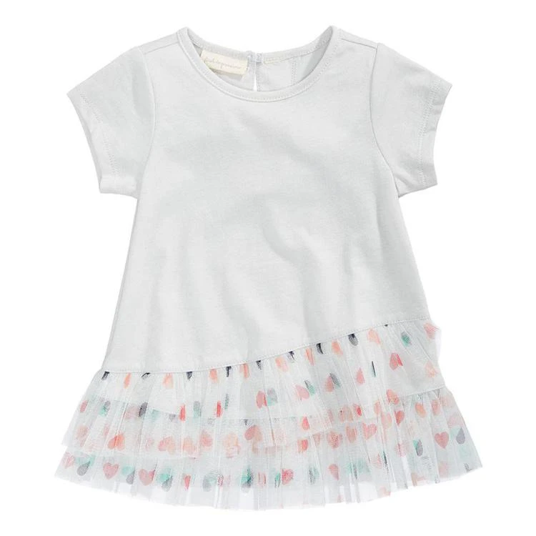 商品First Impressions|Tulle Hearts T-Shirt, Baby Girls, Created for Macy's,价格¥38,第1张图片