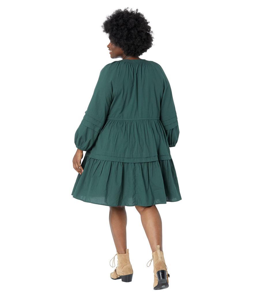 商品Madewell|Plus Crinkle Poplin Wrap Mini Dress,价格¥894,第4张图片详细描述