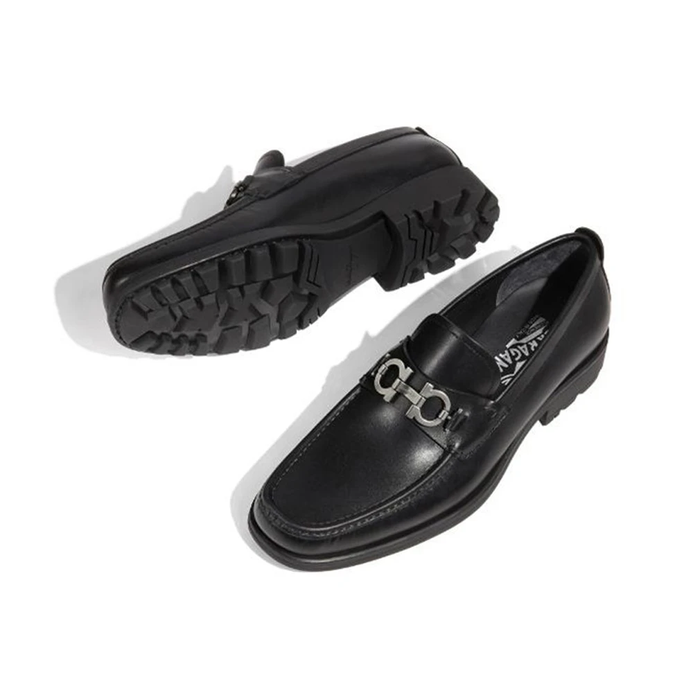 SALVATORE FERRAGAMO 黑色男士乐福鞋 02-A515-671792 商品