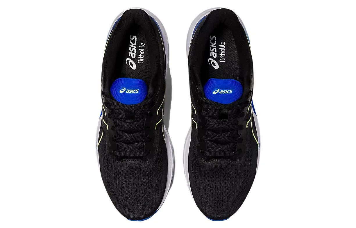 商品[国内直发] Asics|GT-1000 12 舒适 织物合成革减震防滑耐磨 低帮 越野跑步鞋 男款 黑蓝黄,价格¥608,第6张图片详细描述