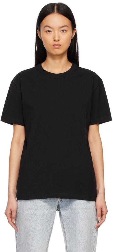 商品Alexander Wang|Black Puff Logo T-Shirt,价格¥552,第1张图片