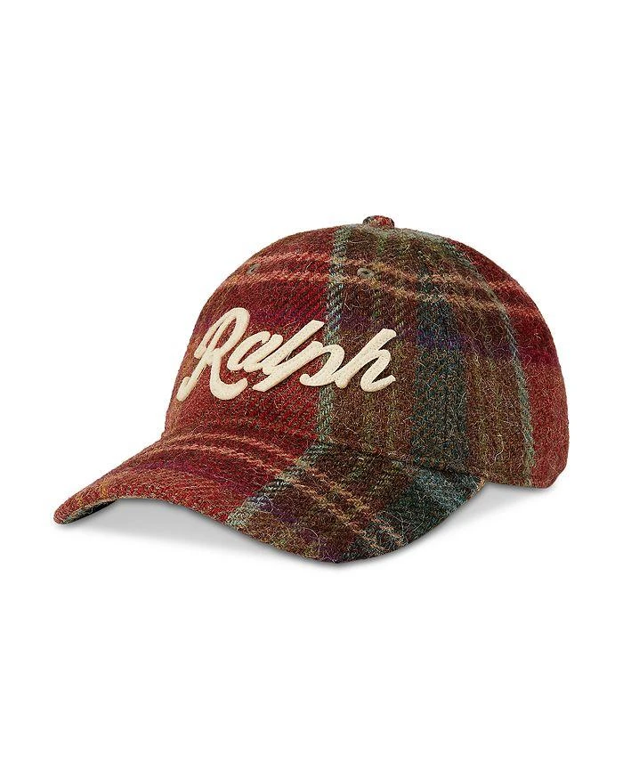 商品Ralph Lauren|Plaid Wool Tweed Ball Cap,价格¥554,第1张图片详细描述