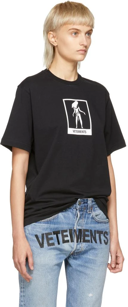 商品Vetements|Black Virgo Horoscope T-Shirt,价格¥1199,第2张图片详细描述