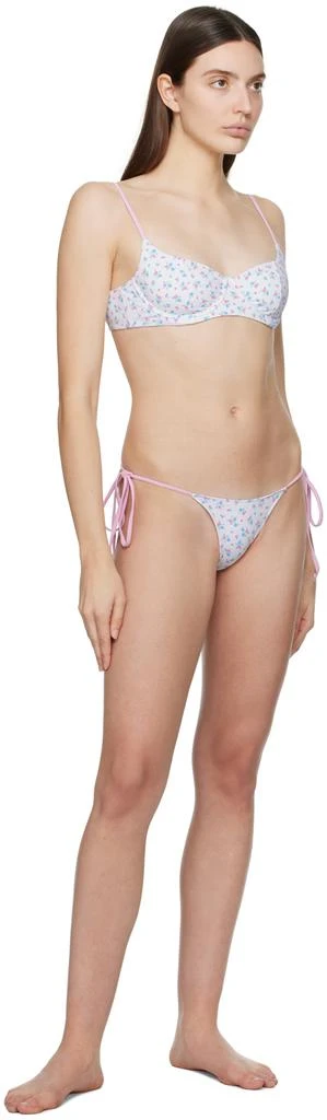 商品Frankies Bikinis|White & Pink Divine Bikini Bottom,价格¥807,第4张图片详细描述