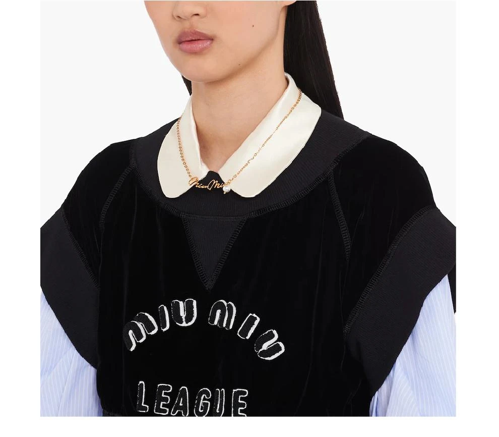 商品Miu Miu|女士金色珍珠项链【香港仓极速发货】,价格¥2545,第6张图片详细描述