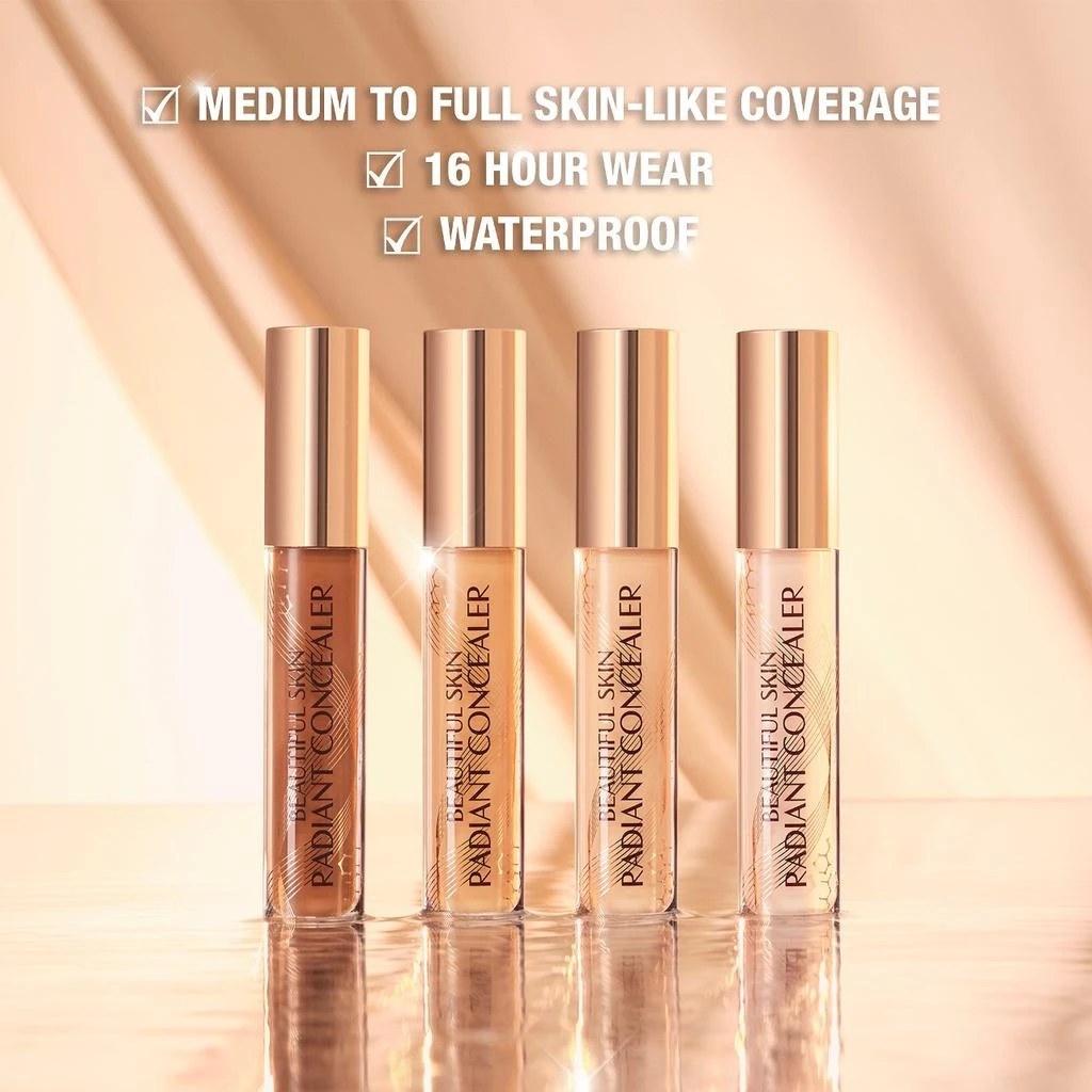 商品Charlotte Tilbury|Beautiful Skin Medium to Full Coverage Radiant Concealer with Hyaluronic Acid,价格¥259,第3张图片详细描述