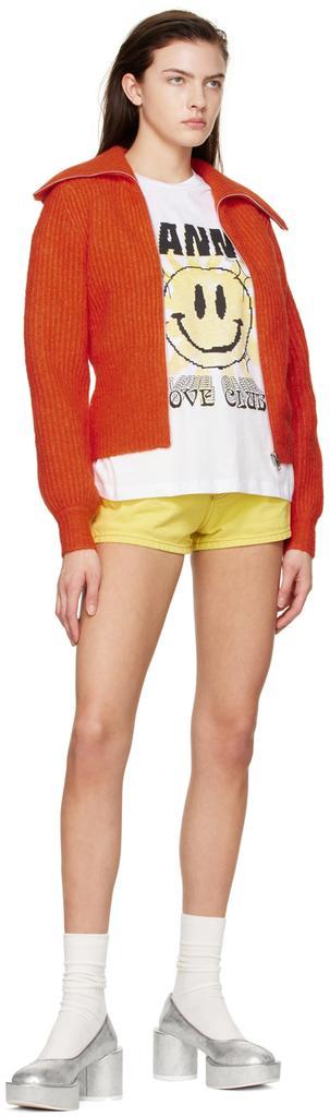 商品Ganni|Orange Alpaca & Merino Wool Jacket,价格¥1400,第6张图片详细描述