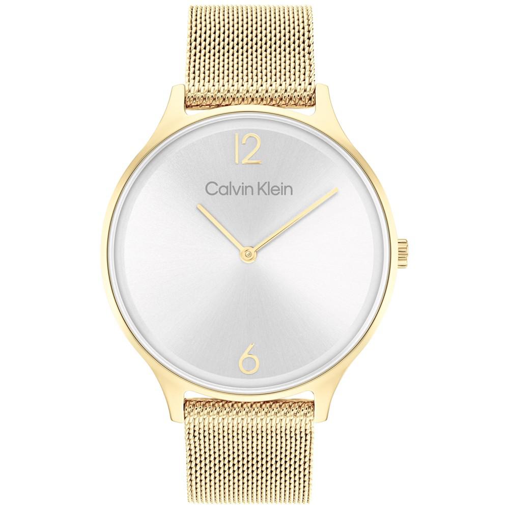 Gold-Tone Mesh Bracelet Watch 38mm商品第1张图片规格展示