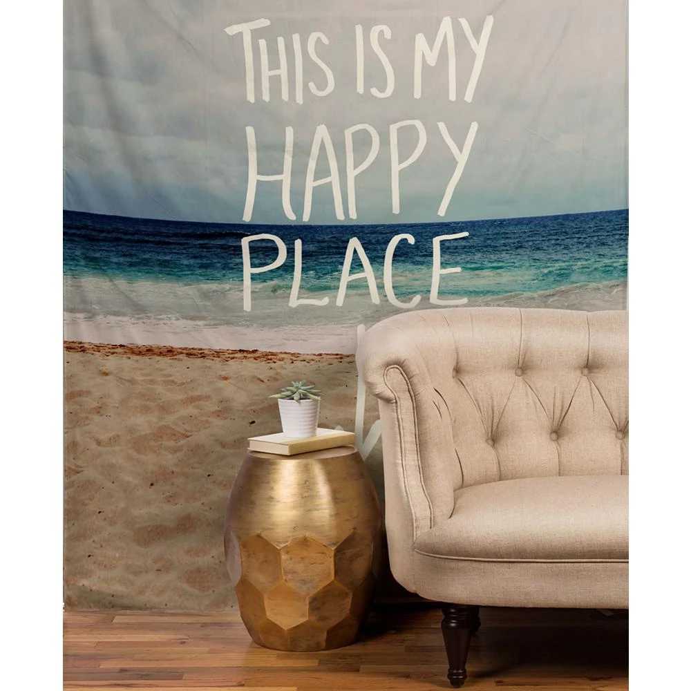 商品DENY Designs|Leah Flores Happy Place Beach Tapestry,价格¥538,第2张图片详细描述