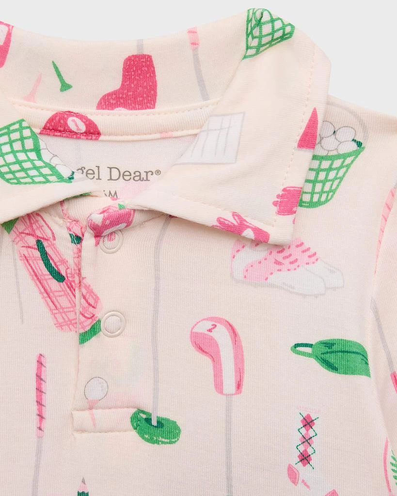 商品Angel Dear|Girl's Golf Polo Dress W/ Bandana Bib Set, Size 3M-24M,价格¥179,第3张图片详细描述