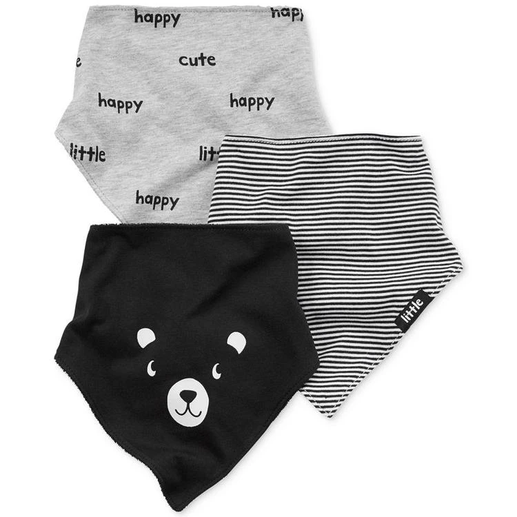 商品Carter's|3-Pk. Panda & Prints Bandana Bibs, Baby Boys,价格¥75,第1张图片