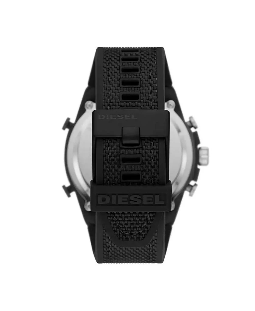 商品Diesel|Men's Mega Chief Black Silicone Strap Watch 51mm,价格¥905,第2张图片详细描述