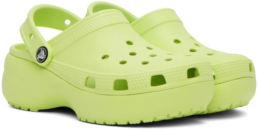 商品Crocs|Green Classic Platform Clog,价格¥121,第4张图片详细描述