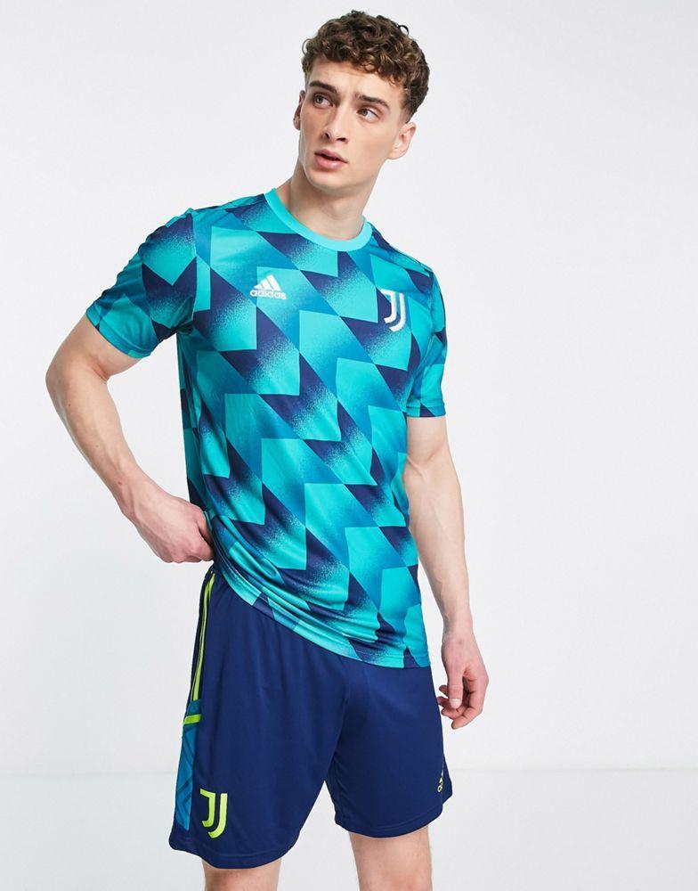 商品Adidas|adidas Football Juventus 2022/23 pre-match t-shirt in blue,价格¥496,第1张图片