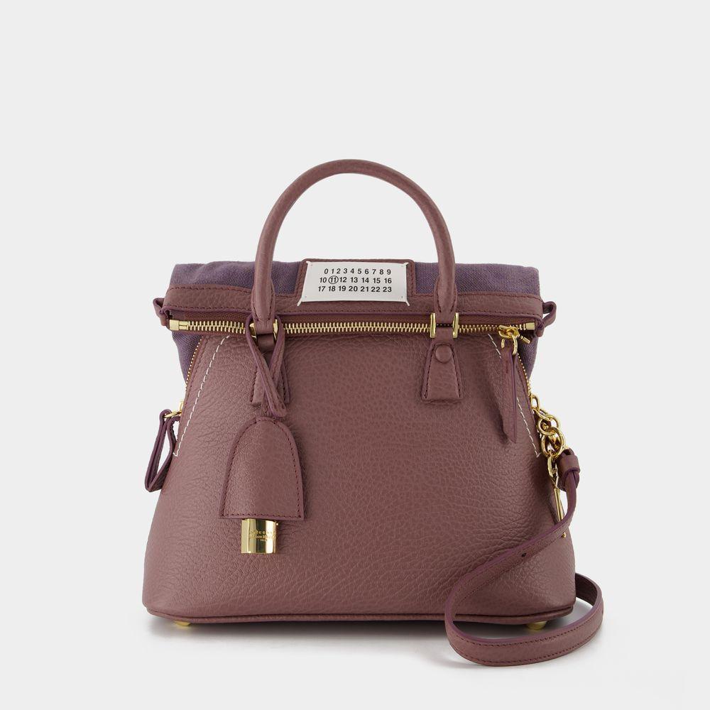 商品MAISON MARGIELA|5Ac Classic Mini Bag in Pink Leather,价格¥18777,第1张图片